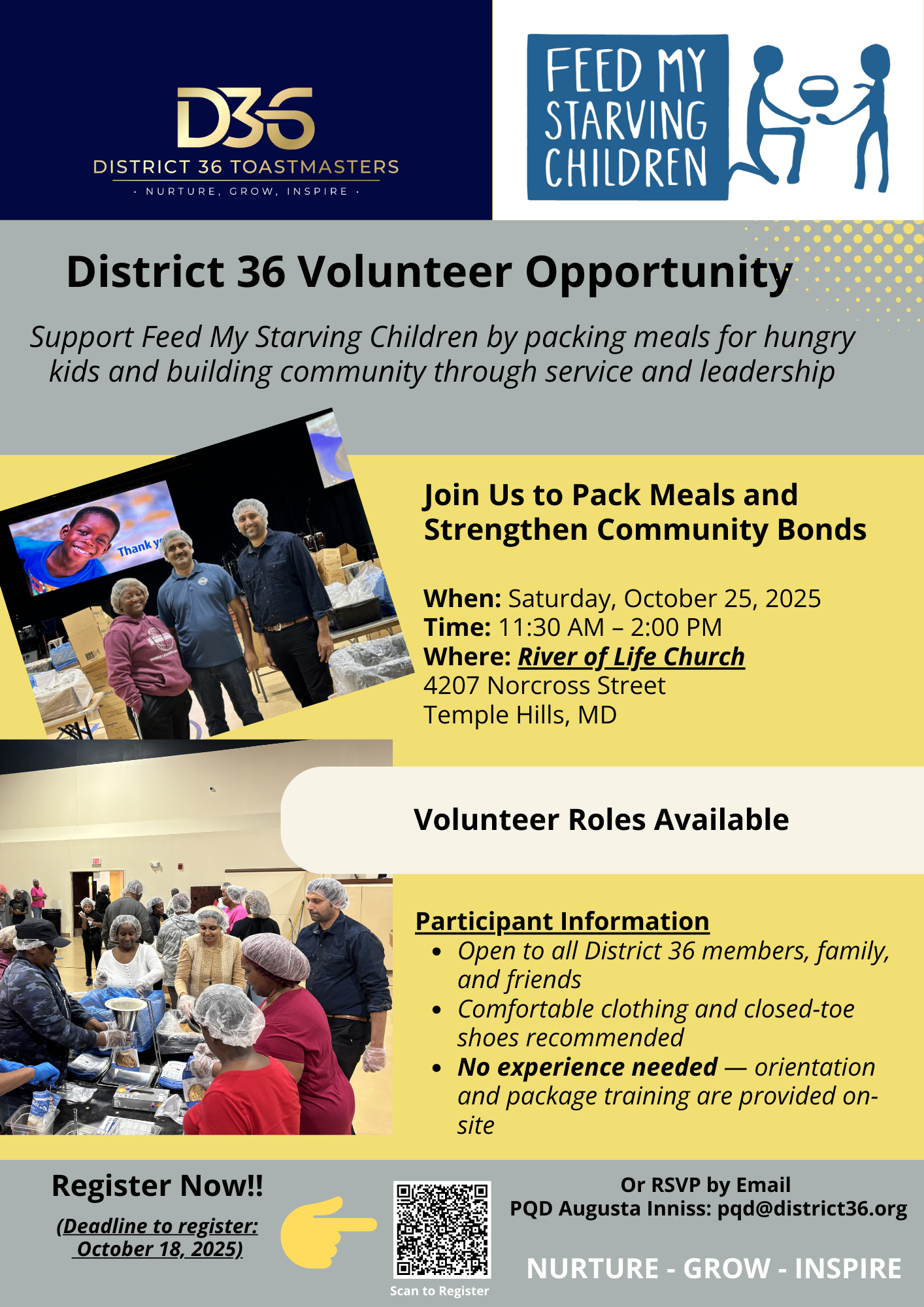 D36 - Volunteer Opportunity with Feed My Starving Children_25Oct2025