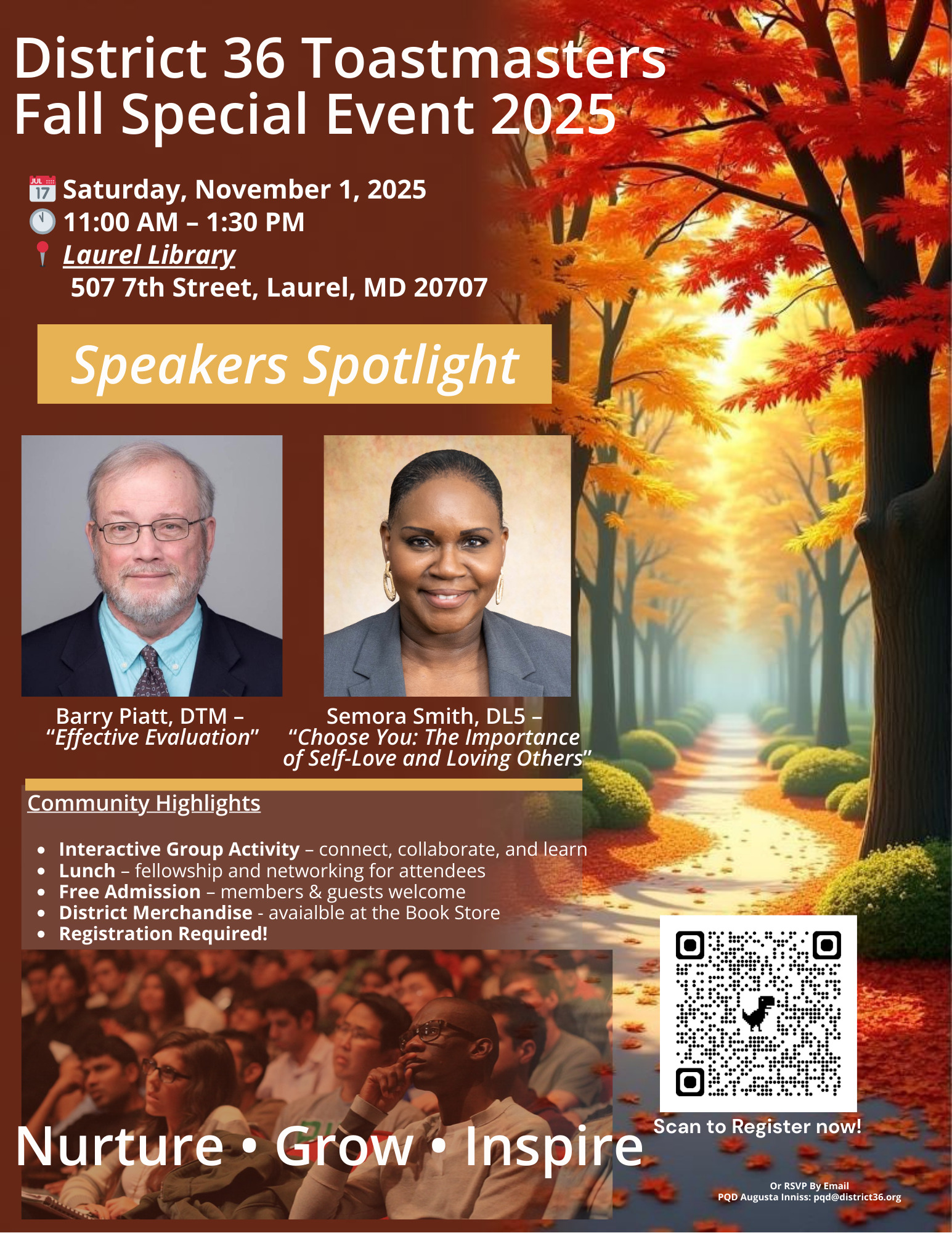 Flyer - District 36 Fall Event 2025v2